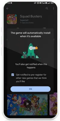 Squad Busters Mobile Game Pre-registration Guide of the Google Play Store
