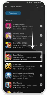 Squad Busters Mobile Game Pre-registration Guide of the Google Play Store