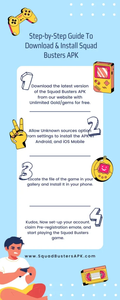 squad busters apk download infographic