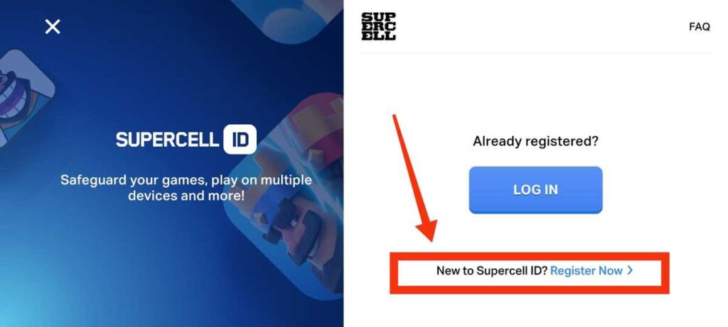 if you don't have supercell id, then register one